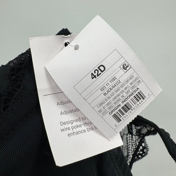NEW Auden Sublime Lace Plunge Push Up Bra - Black - Picture 15 of 15